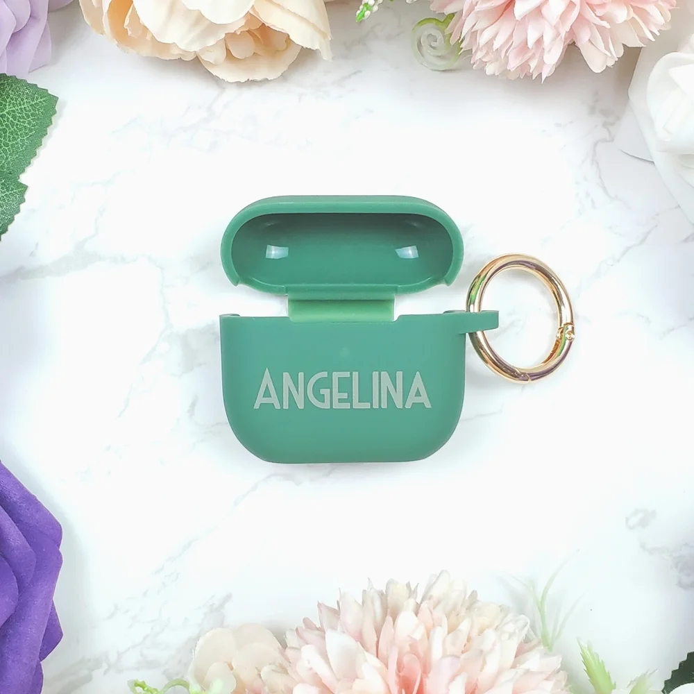 Custom Made Apple Airpods 3 Silicone Case With Metal Key Ring